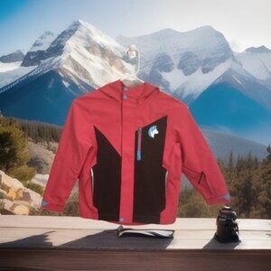 AKOVA Shred Dog Jacket Kids Pink Size 6 Pups Adjustable 3 Sizes Hooded Pockets